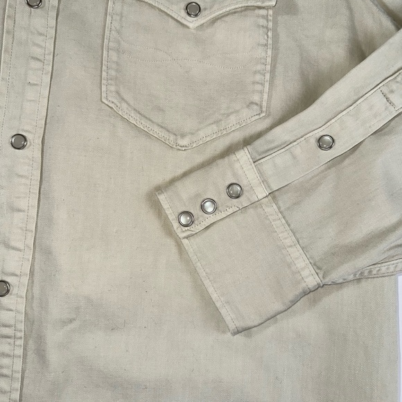 Denim And Supply Polo Ralph Lauren Western Stone Colored Jean Button Up NWT - Picture 4 of 7